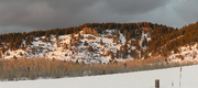 Evening on the hill behind the house